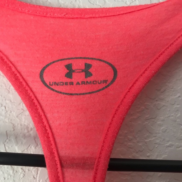 Under Armour Orange Batman Racer Back Tank Sz S - Picture 4 of 5